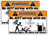 Michelob Ultra Beer Warning Sticker Decal Funny Guy